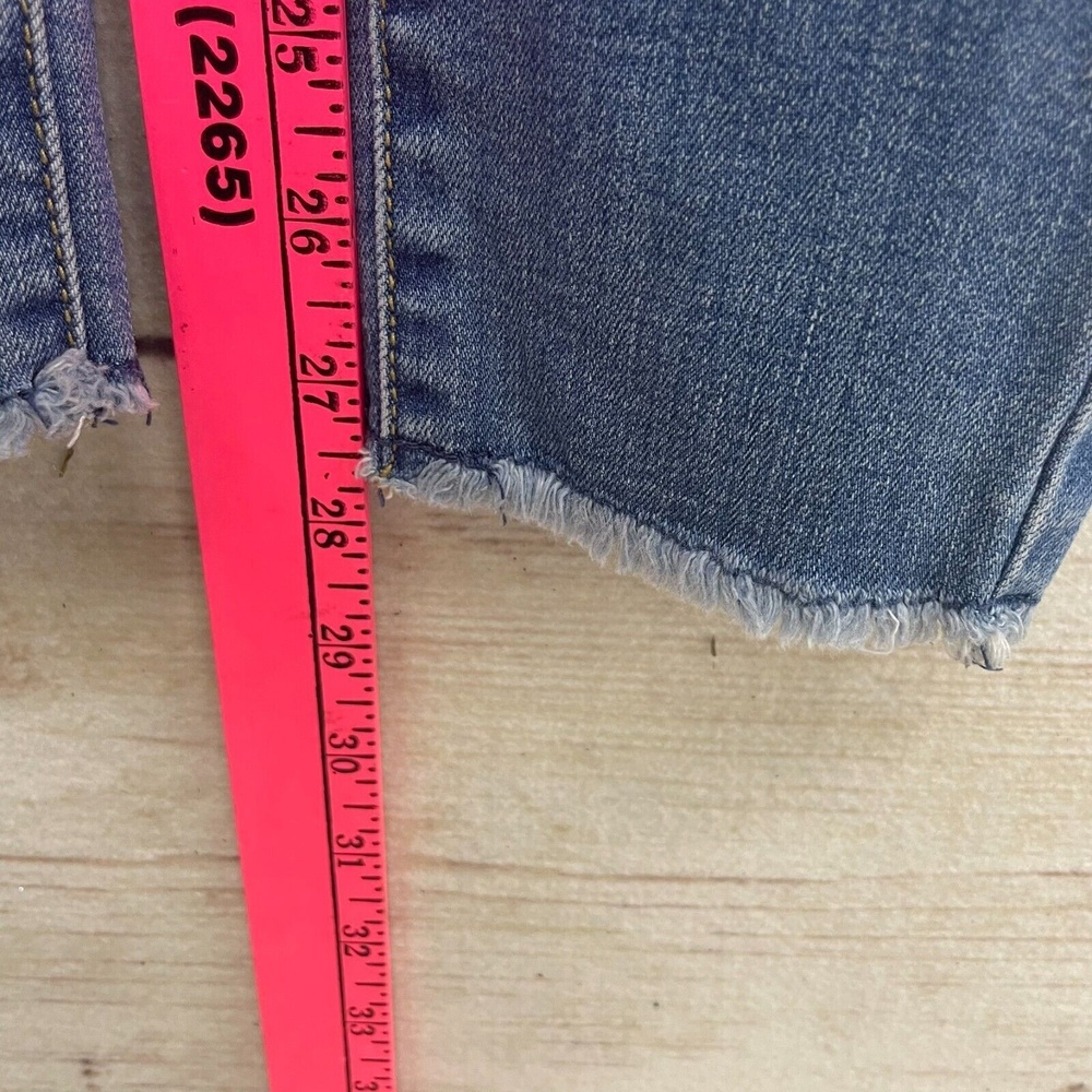 Seven 7 Vancouver Mid Rise Skinny Floral Embroidered Novelty Jeans denim Size 4 - Picture 9 of 10